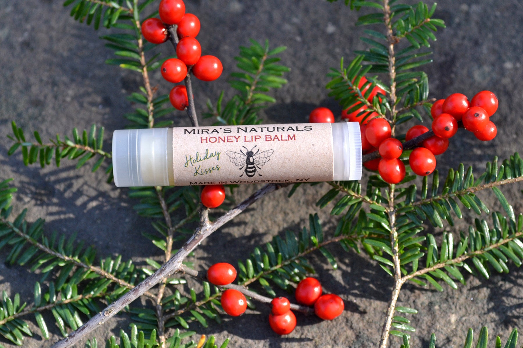 Mira's Naturals Holiday Kisses All-Natural Lip Balm