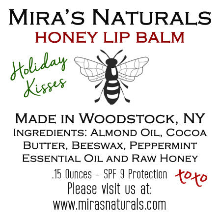 Mira's Naturals Holiday Kisses All-Natural Lip Balm