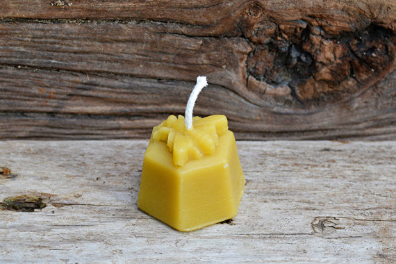 Mira's Naturals 100% Beeswax Votive Candle & Honey Lip Balm Gift Set