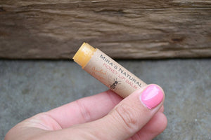 Mira's Naturals Paprika Infused Lip Plumping Overlook Orange Honey Lip Balm