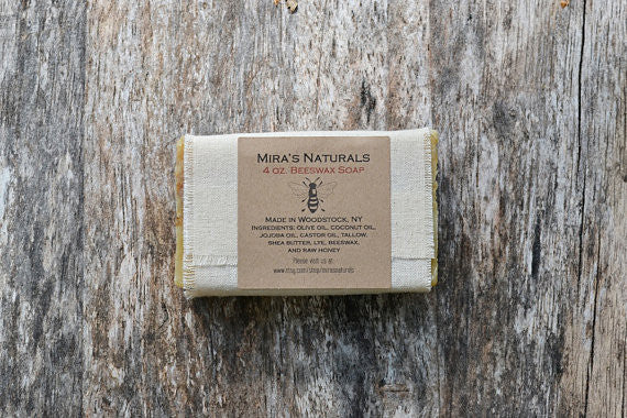 Mira's Naturals Beeswax & Raw Honey Soap