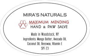 Mira's Naturals Maximum Mending Hand & Paw Salve